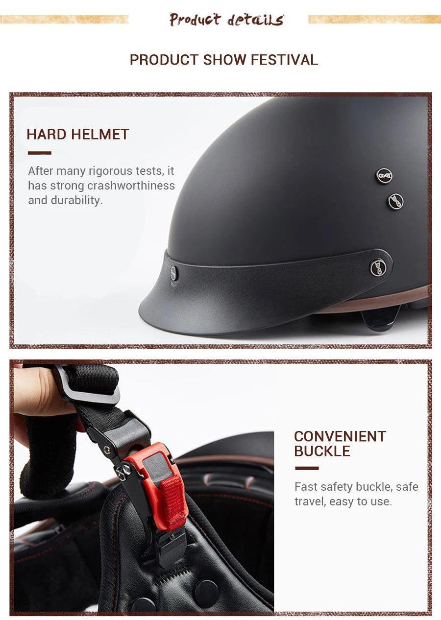 RetroGuard Half Motorcycle Helmet ATHLEXES