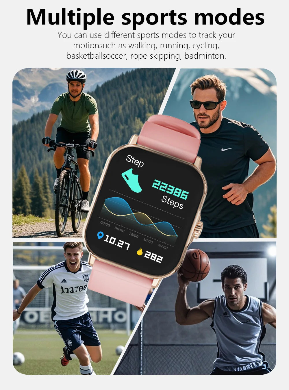 LAXASFIT 2024 Premium Smart Fitness Watch ATHLEXES