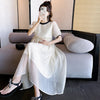 Chic Summer Maternity A-Line Midi Dress ATHLEXES