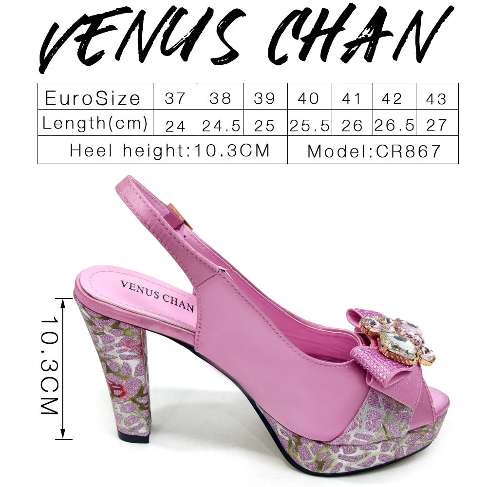 Royal Blue Elegance: Venus Chan Heel & Bag Set ATHLEXES