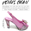 Royal Blue Elegance: Venus Chan Heel & Bag Set ATHLEXES