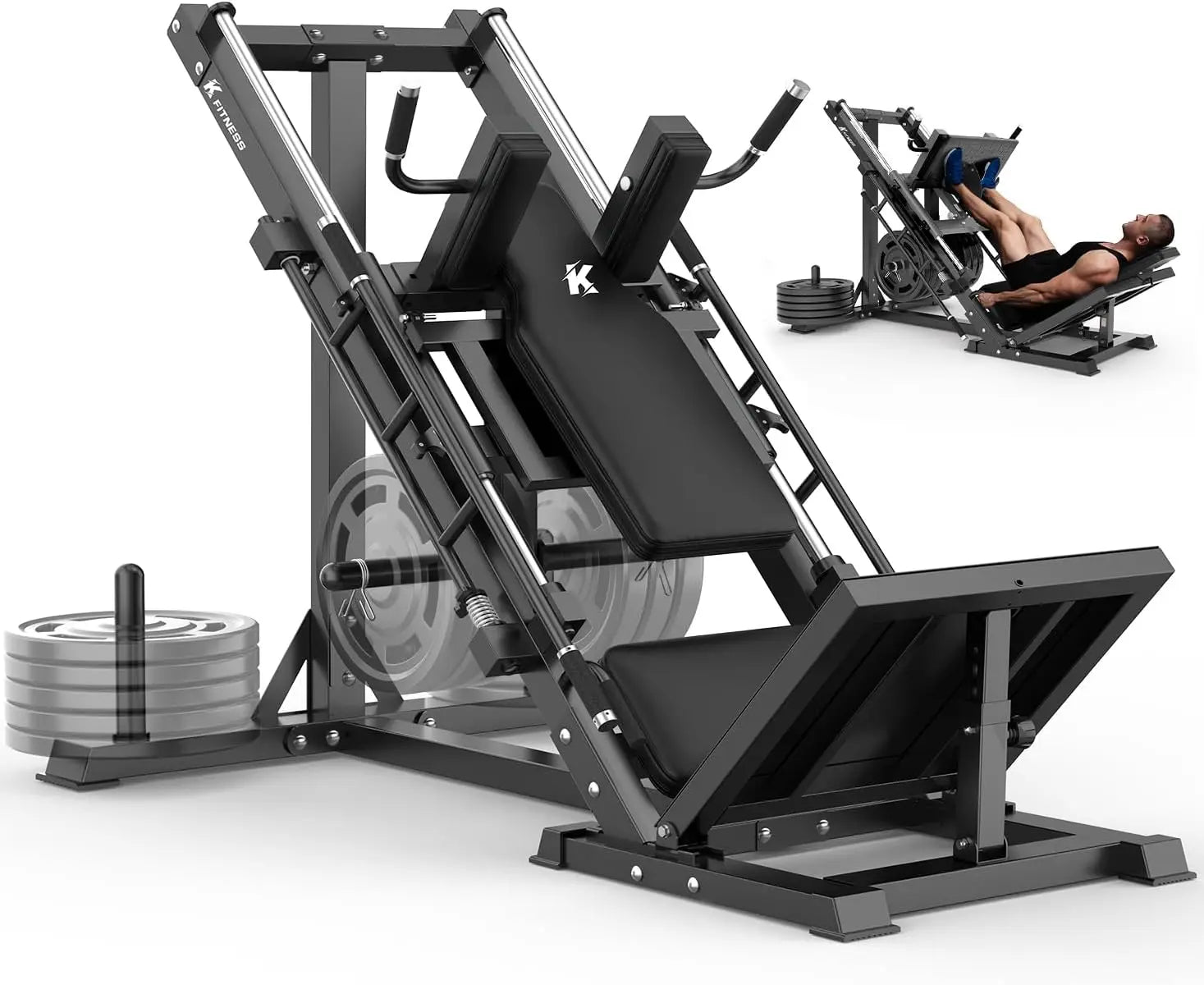 Elite Leg Press Hack Squat Machine for Total Leg Training ATHLEXES