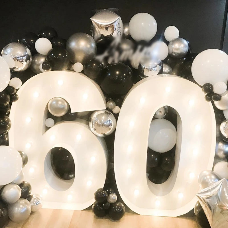 Giant LED Birthday Number Frame for Celebrations ATHLEXES