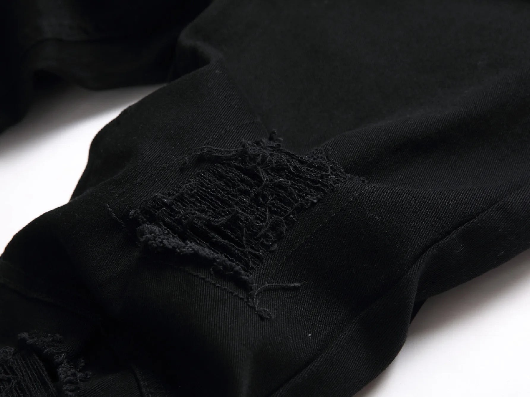 Urban Edge Black Ripped Skinny Biker Jeans ATHLEXES