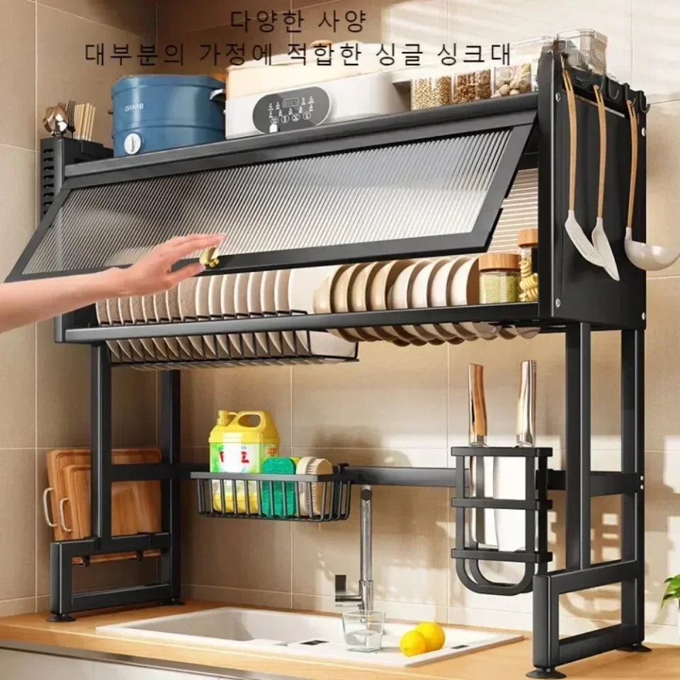 Stainless Steel Adjustable Dish Drying Rack ATHLEXES