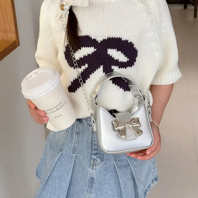 Charming Bowknot Princess Crossbody Bag for Girls ATHLEXES