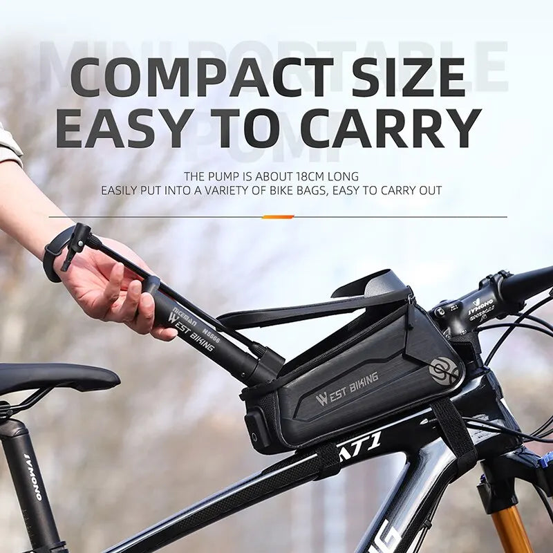 West Biking 80 PSI Manual Bicycle Pump Inflator ATHLEXES