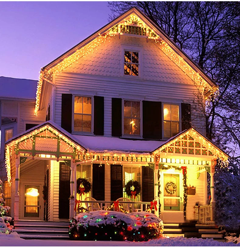 Enchanting 5m LED Icicle Garland Lights for Christmas ATHLEXES