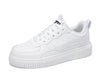 LuxeLite Breathable White Lace-Up Sneakers for Women ATHLEXES