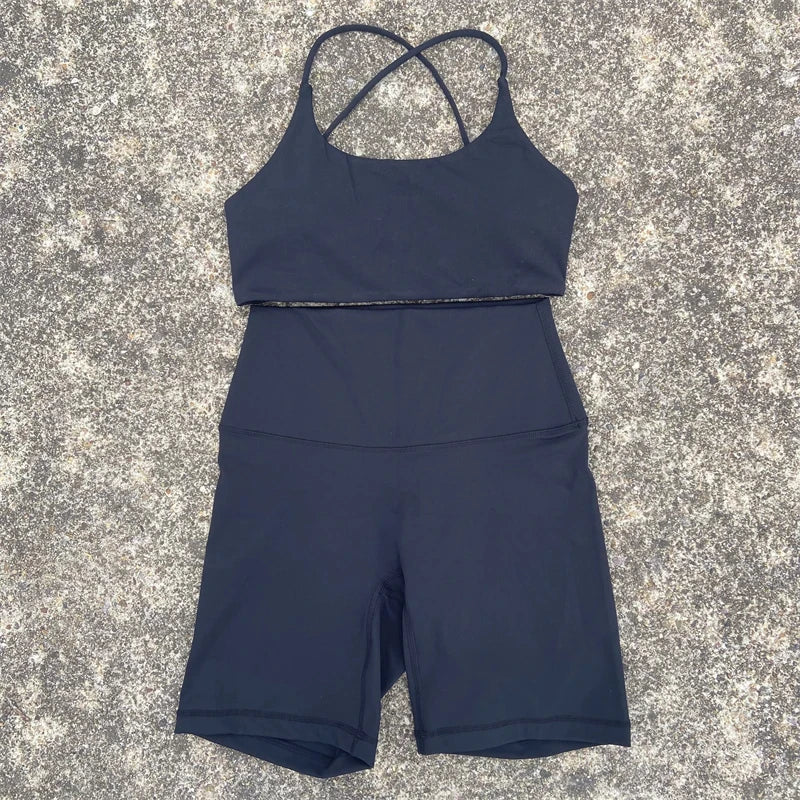 Athletic Comfort Yoga Set with Cross Straps ATHLEXES