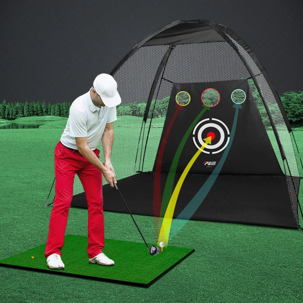 PGM Portable Golf Practice Tent Net System ATHLEXES
