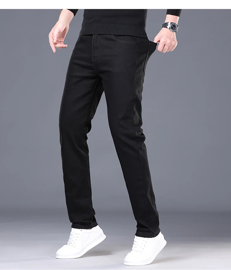 Korean Slim Fit Men's Denim Jeans ATHLEXES