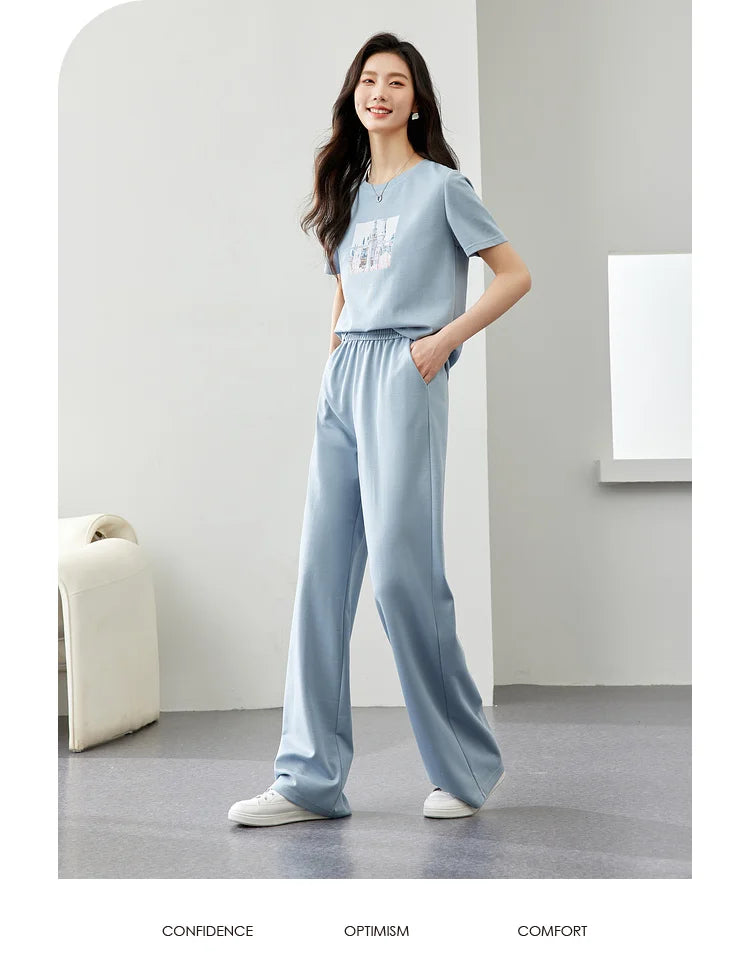 VIMLY Women's Chic Summer Tracksuit Set ATHLEXES