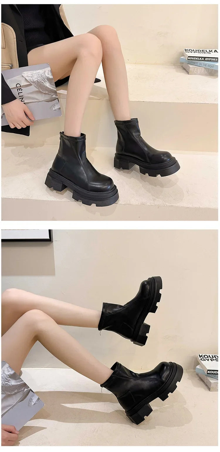 Chic Platform Ankle Boots for Fashion-Forward Ladies 2024 ATHLEXES