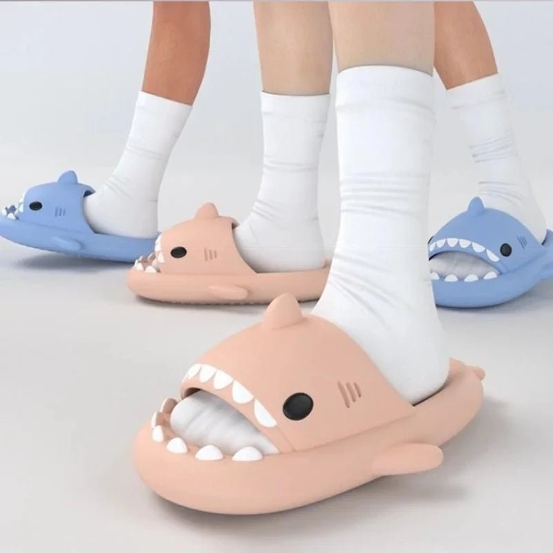 New Style Shark Slippers Women Summer Cute EVA Flip Flops Men Non-slip Indoor Outdoor Slides Girls Boys Beach Shoes Sandals ATHLEXES