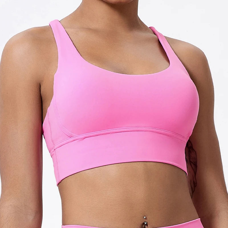 EliteFit Cross Back Sports Bra for Women ATHLEXES