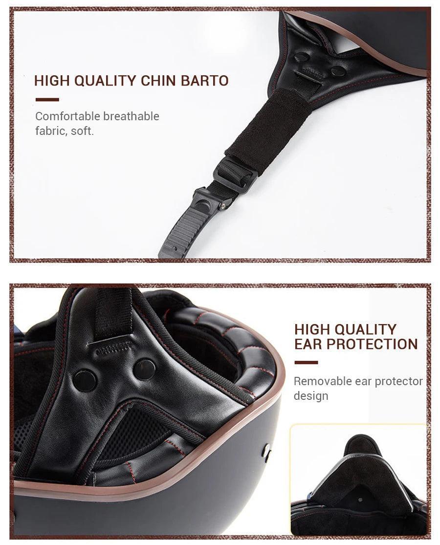RetroGuard Half Motorcycle Helmet ATHLEXES