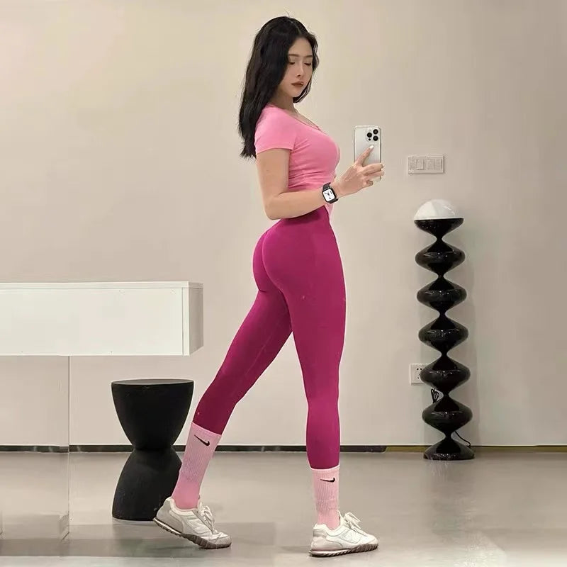 Seamless Scrunch Butt High Waist Yoga Leggings ATHLEXES