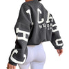 ChicStreet Trendy Oversized Letter Hoodie ATHLEXES