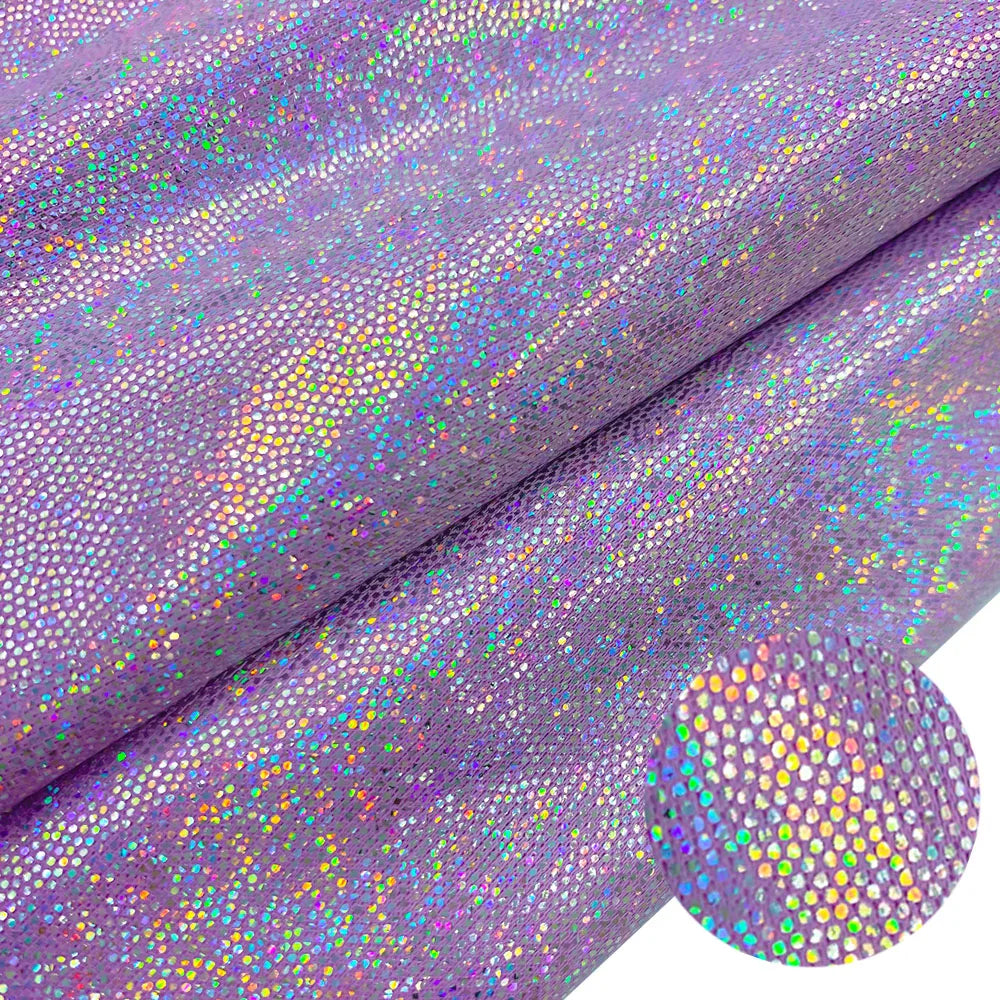 Iridescent Glitter Polyester Fabric for Crafts ATHLEXES