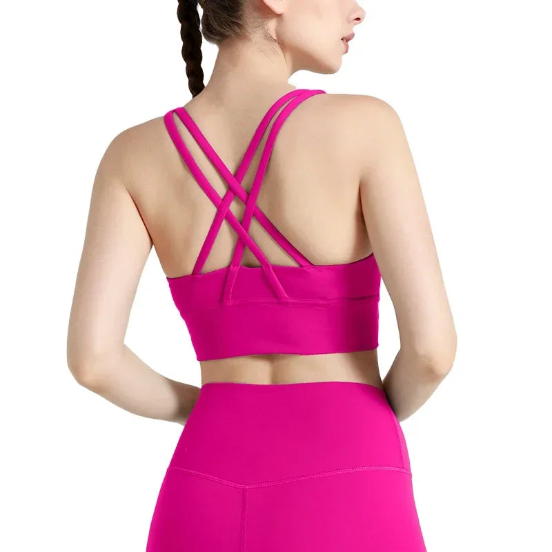 ActiveFit Cross Back Yoga Sports Bra ATHLEXES