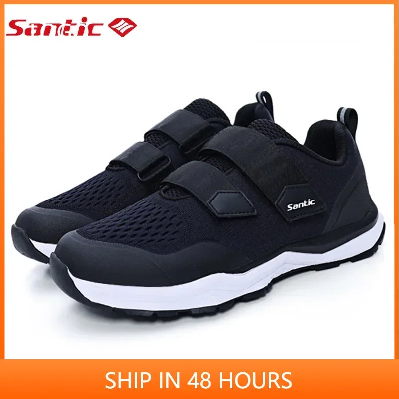 Santic Cycling Shoes MTB Bike Shoes Rubber Sole Breathable Fabric Cycling Sneakers Unisex Casual Shoes KMS20025 ATHLEXES