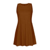 Elegant Summer Pleated Tank Dress with Pockets ATHLEXES