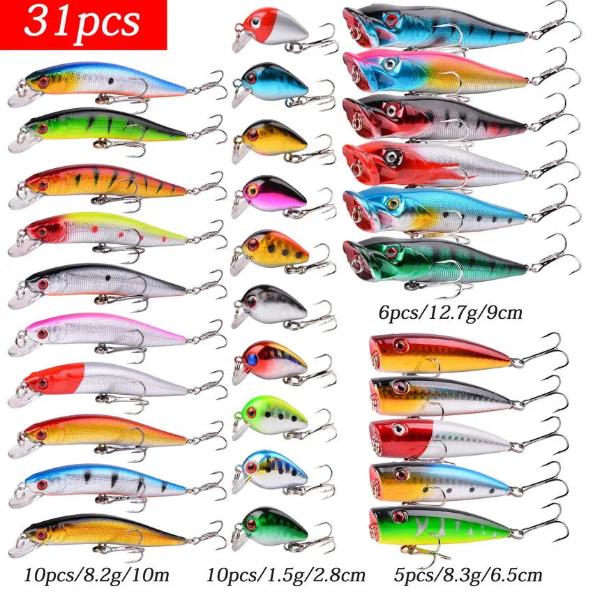 Elite Mixed Fishing Lure Kit - Crankbait & More ATHLEXES