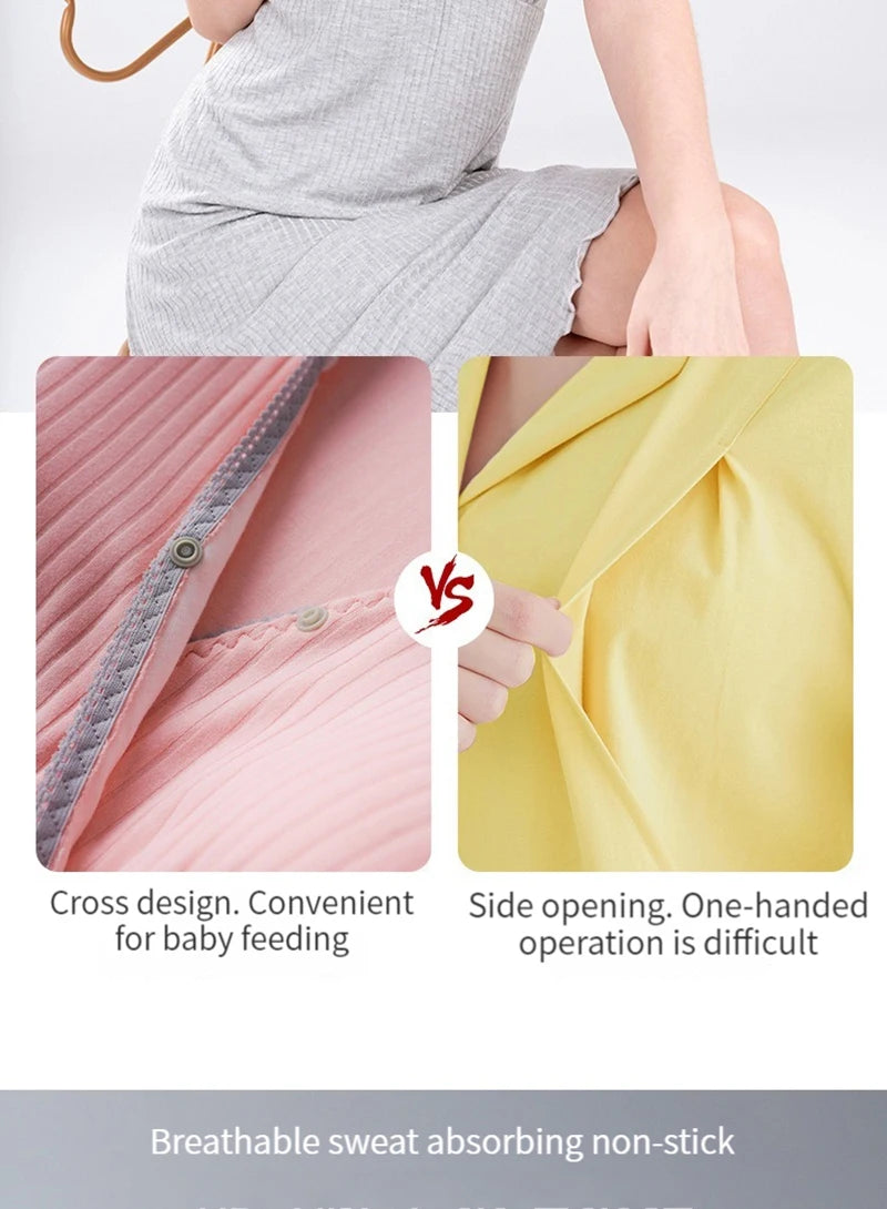 ComfortMaternity Modal Nursing Nightgown ATHLEXES