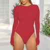 AllureFit Long Sleeve Bodycon Briefs Cut Bodysuit Tops ATHLEXES