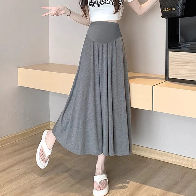 Korean Summer Maternity Wide Leg Trousers ATHLEXES