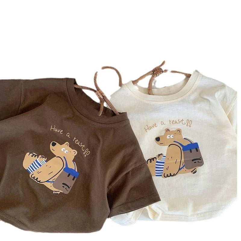 BearPrint Summer T-Shirt for Trendy Kids 2025 ATHLEXES