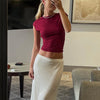 Blue Y2K Backless Crop Top for Women ATHLEXES