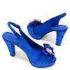 Royal Blue Elegance: Venus Chan Heel & Bag Set ATHLEXES