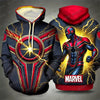 SpiderMan & Captain America 3D Print Oversized Hoodie ATHLEXES