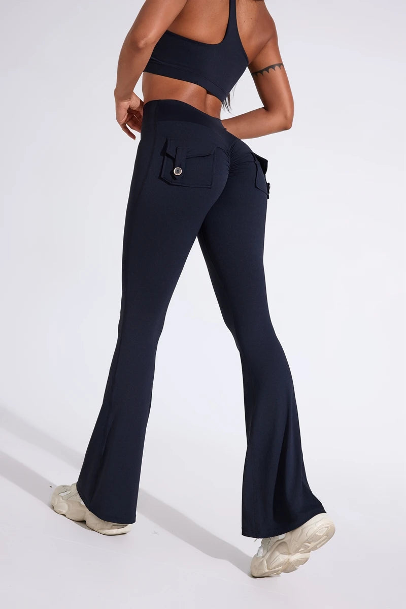 JoyFit High Waisted Bell Bottom Yoga Pants ATHLEXES