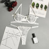 Sexy Lingerie Woman Lace Transparent Underwear Bra Set ATHLEXES
