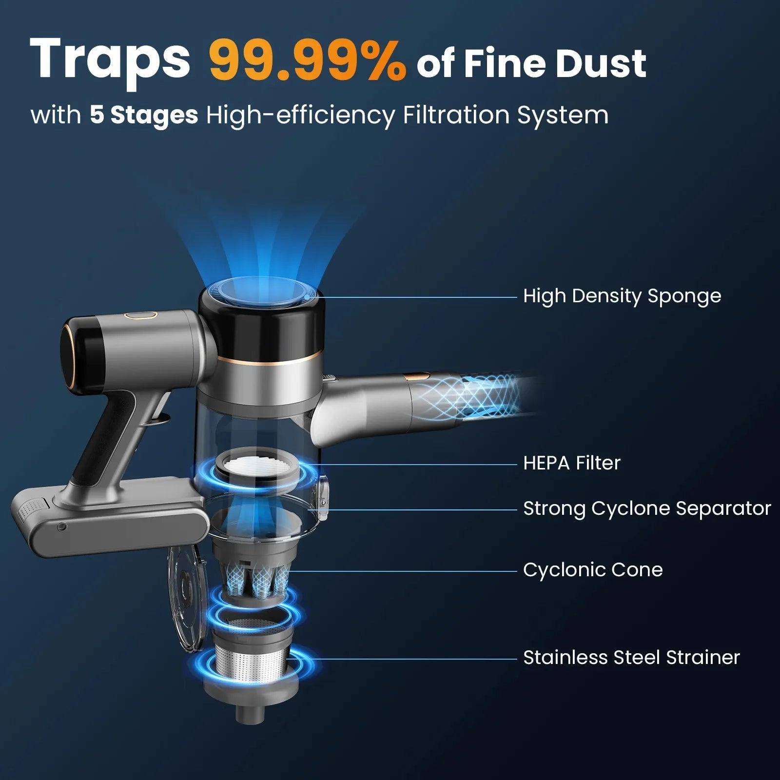 INSE S9 Smart Wireless Vacuum Cleaner ATHLEXES