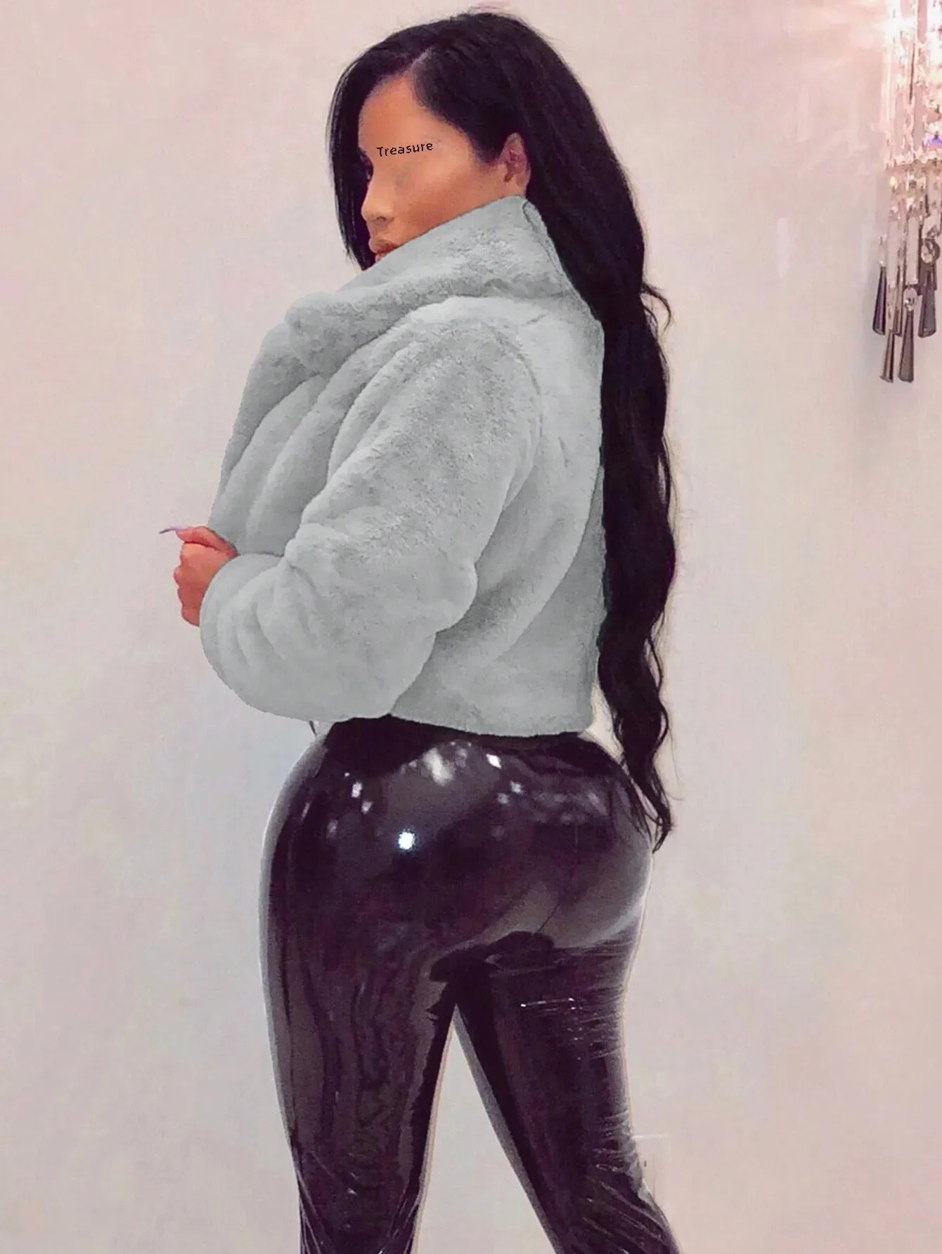 Velvet Luxe Faux Fur Cardigan Jacket ATHLEXES