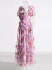 Chic Floral Patchwork Mesh Dress for Women ATHLEXES