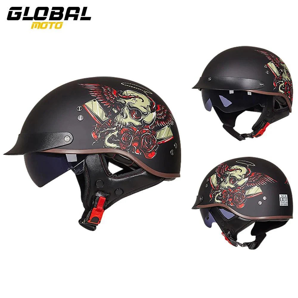 RetroGuard Half Motorcycle Helmet ATHLEXES
