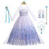 Princess Snow Queen Gown for Girls' Cosplay Magic ATHLEXES