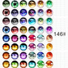 Dazzling Dragon Cat Eye Glass Cabochons - 50Pcs Set ATHLEXES