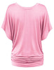 Chic Summer V-Neck Batwing Tee for Women S-5XL ATHLEXES