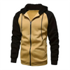 Stylish Zip-Up Color Block Hoodie for Men ATHLEXES