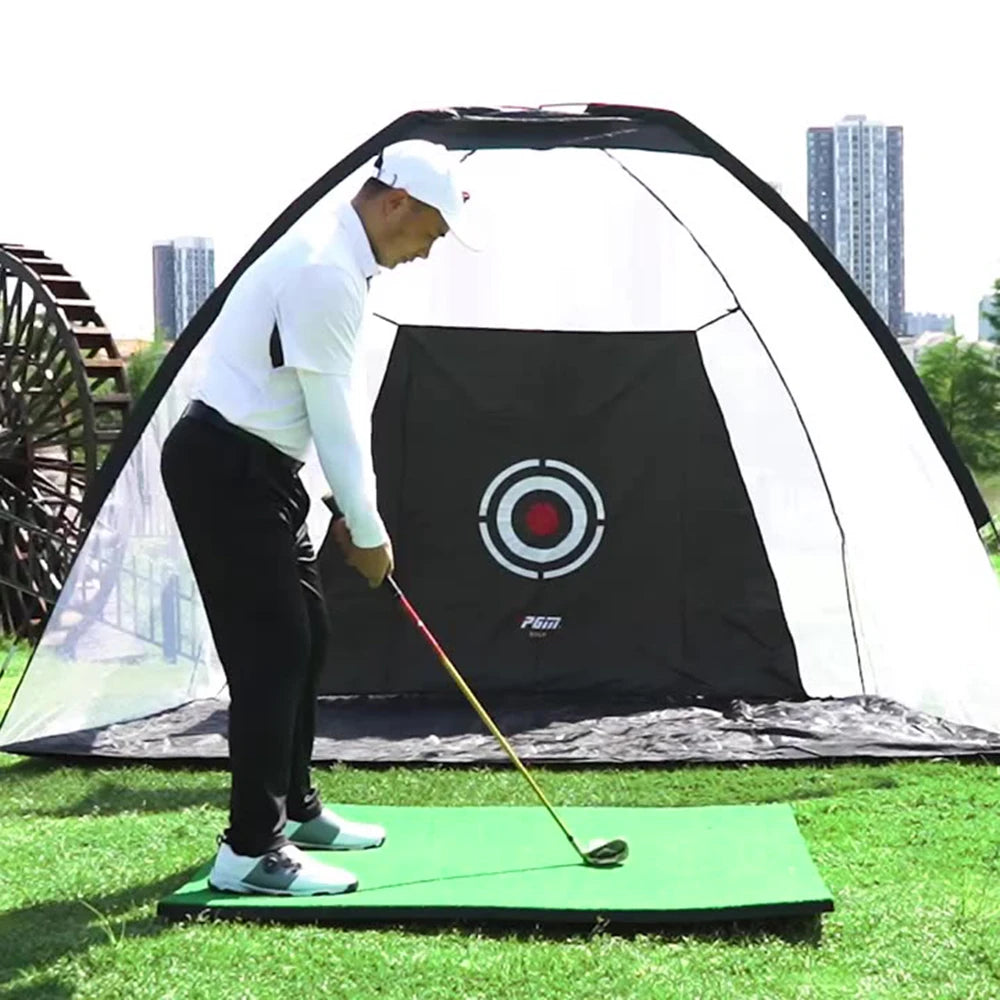 PGM Portable Golf Practice Tent Net System ATHLEXES