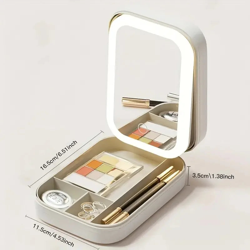 IllumiCase LED Makeup Storage & Travel Mirror ATHLEXES