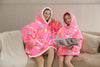 CozyNest Oversized Flannel Hoodie Blanket ATHLEXES