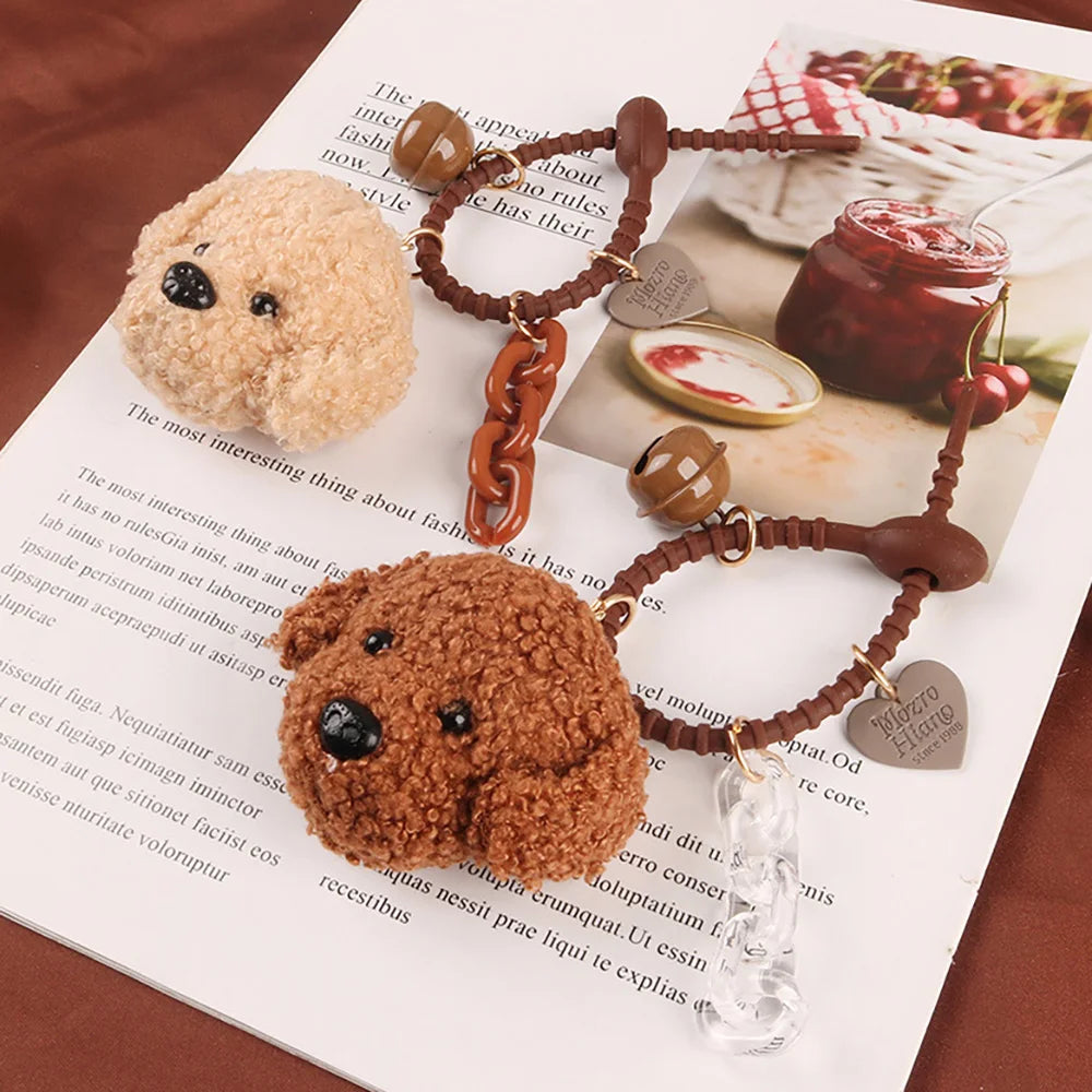 Plush Poodle Keychain Charm for Stylish Accessories ATHLEXES