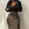 Plaid Hoodie Dress with Drawstring Detail ATHLEXES